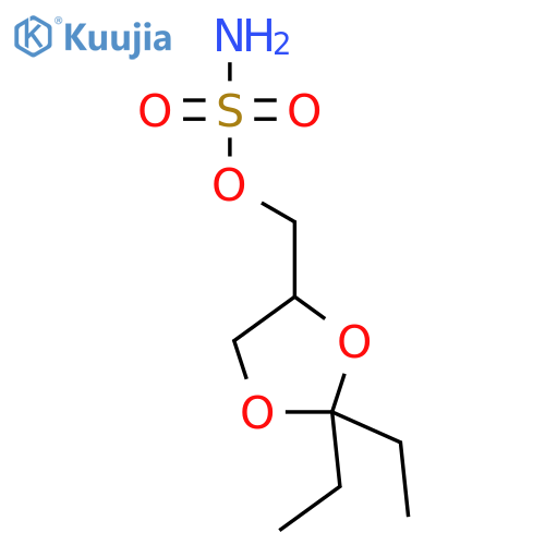 Sulfamic acid, (2,2-diethyl-1,3-dioxolan-4-yl)methyl ester structure