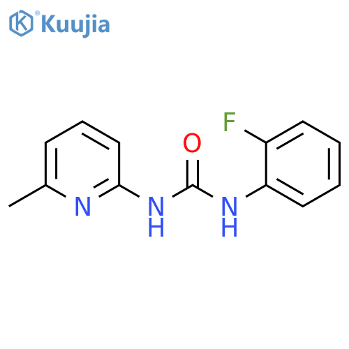 1-(2-fluorophenyl)-3-(6-methylpyridin-2-yl)urea structure