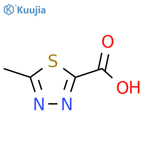 5-Methyl-1,3,4-thiadiazole-2-carboxylic acid structure