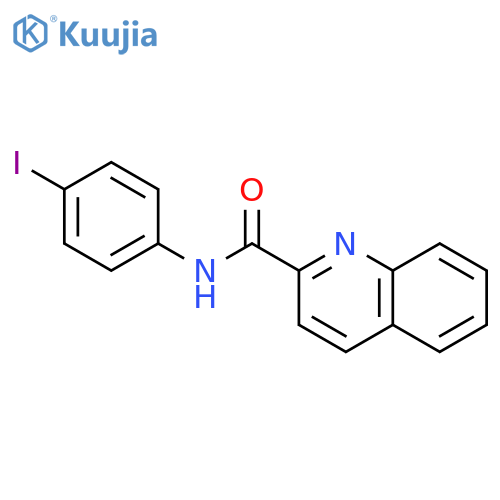 2-Quinolinecarboxamide, N-(4-iodophenyl)- structure