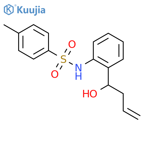 Benzenesulfonamide, N-[2-(1-hydroxy-3-butenyl)phenyl]-4-methyl- structure