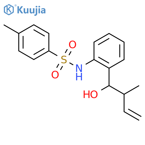 Benzenesulfonamide,N-[2-(1-hydroxy-2-methyl-3-butenyl)phenyl]-4-methyl- structure