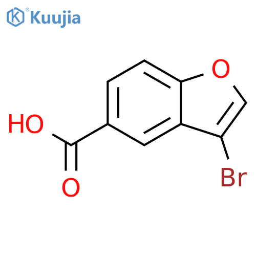 3-Bromo-5-benzofurancarboxylic Acid structure