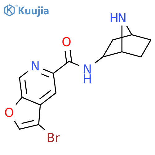 Furo[2,3-c]pyridine-5-carboxamide,N-(1S,2R,4R)-7-azabicyclo[2.2.1]hept-2-yl-3-bromo- structure