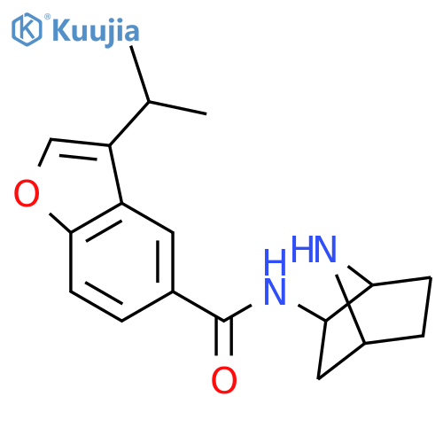 5-Benzofurancarboxamide,N-(1S,2R,4R)-7-azabicyclo[2.2.1]hept-2-yl-3-(1-methylethyl)- structure