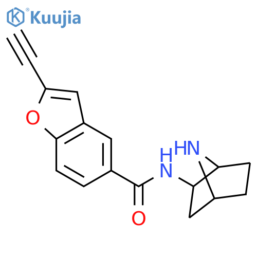 5-Benzofurancarboxamide,N-(1S,2R,4R)-7-azabicyclo[2.2.1]hept-2-yl-2-ethynyl- structure