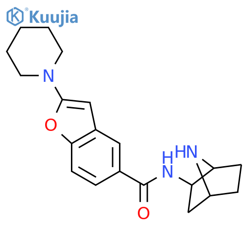 5-Benzofurancarboxamide,N-(1S,2R,4R)-7-azabicyclo[2.2.1]hept-2-yl-2-(1-piperidinyl)- structure
