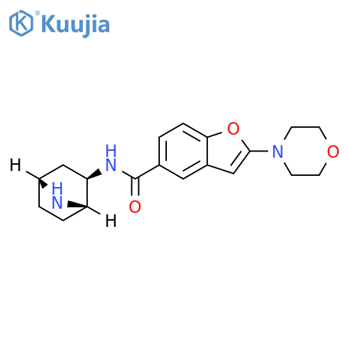 5-Benzofurancarboxamide,N-(1S,2R,4R)-7-azabicyclo[2.2.1]hept-2-yl-2-(4-morpholinyl)- structure
