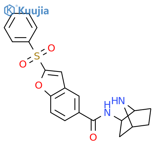 5-Benzofurancarboxamide,N-(1S,2R,4R)-7-azabicyclo[2.2.1]hept-2-yl-2-(phenylsulfonyl)- structure
