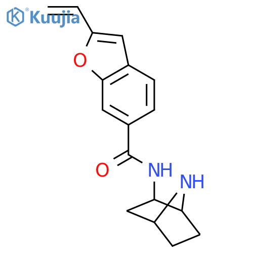 6-Benzofurancarboxamide,N-(1S,2R,4R)-7-azabicyclo[2.2.1]hept-2-yl-2-ethenyl- structure