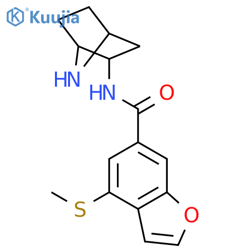 6-Benzofurancarboxamide,N-(1S,2R,4R)-7-azabicyclo[2.2.1]hept-2-yl-4-(methylthio)- structure