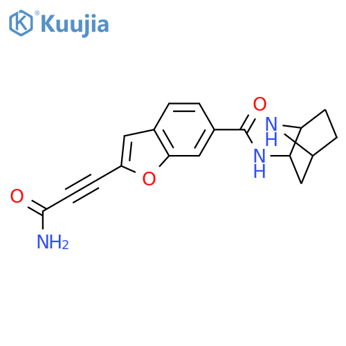 6-Benzofurancarboxamide,2-(3-amino-3-oxo-1-propynyl)-N-(1S,2R,4R)-7-azabicyclo[2.2.1]hept-2-yl- structure