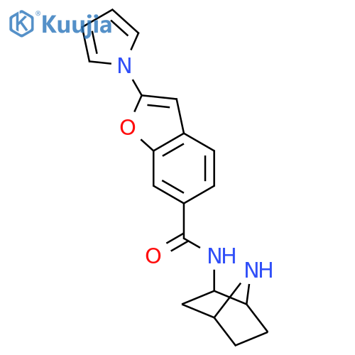 6-Benzofurancarboxamide,N-(1S,2R,4R)-7-azabicyclo[2.2.1]hept-2-yl-2-(1H-pyrrol-1-yl)- structure