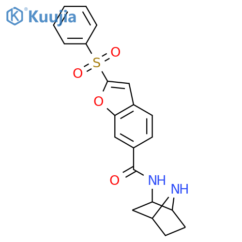 6-Benzofurancarboxamide,N-(1S,2R,4R)-7-azabicyclo[2.2.1]hept-2-yl-2-(phenylsulfonyl)- structure