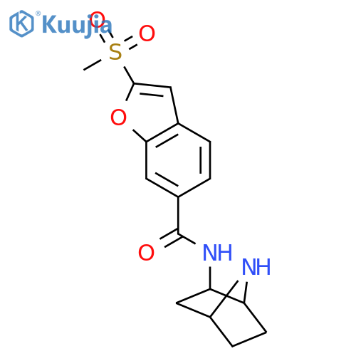 6-Benzofurancarboxamide,N-(1S,2R,4R)-7-azabicyclo[2.2.1]hept-2-yl-2-(methylsulfonyl)- structure