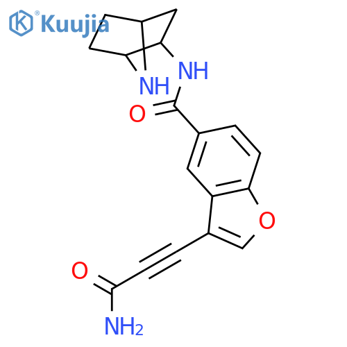 5-Benzofurancarboxamide,3-(3-amino-3-oxo-1-propynyl)-N-(1S,2R,4R)-7-azabicyclo[2.2.1]hept-2-yl- structure