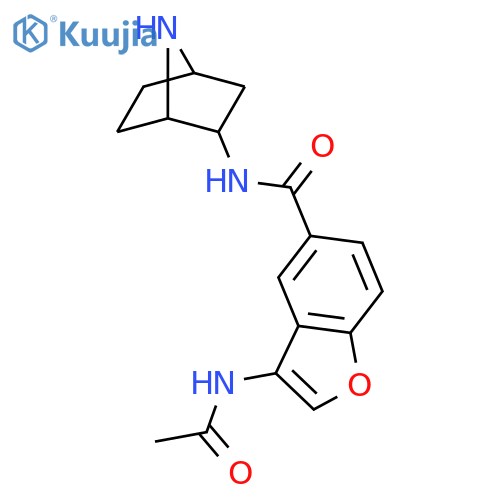 5-Benzofurancarboxamide,3-(acetylamino)-N-(1S,2R,4R)-7-azabicyclo[2.2.1]hept-2-yl- structure