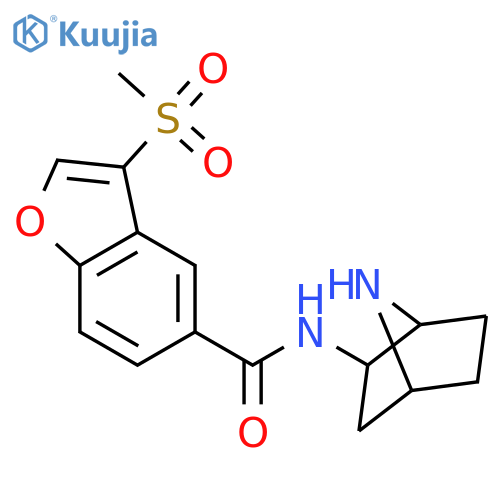 5-Benzofurancarboxamide,N-(1S,2R,4R)-7-azabicyclo[2.2.1]hept-2-yl-3-(methylsulfonyl)- structure