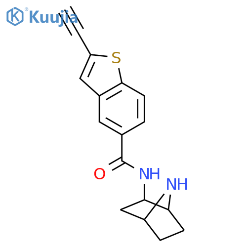 Benzo[b]thiophene-5-carboxamide,N-(1S,2R,4R)-7-azabicyclo[2.2.1]hept-2-yl-2-ethynyl- structure
