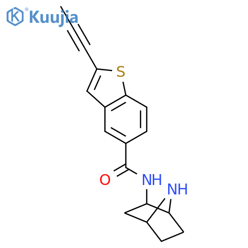 Benzo[b]thiophene-5-carboxamide,N-(1S,2R,4R)-7-azabicyclo[2.2.1]hept-2-yl-2-(1-propynyl)- structure