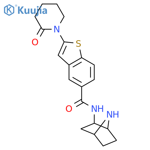 Benzo[b]thiophene-5-carboxamide,N-(1S,2R,4R)-7-azabicyclo[2.2.1]hept-2-yl-2-(2-oxo-1-piperidinyl)- structure