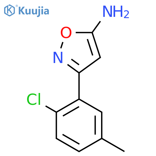 3-(2-Chloro-5-methylphenyl)-1,2-oxazol-5-amine structure