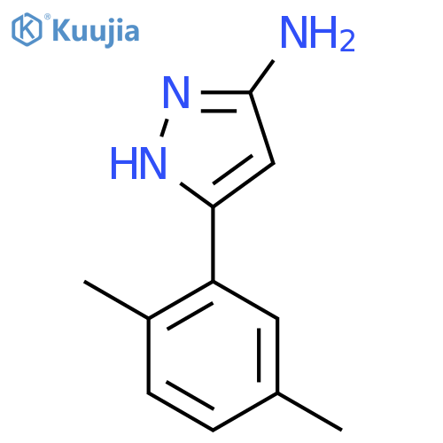 3-(2,5-dimethylphenyl)-1H-pyrazol-5-amine structure