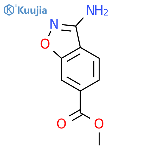1,2-Benzisoxazole-6-carboxylicacid,3-amino-,methylester(9CI) structure