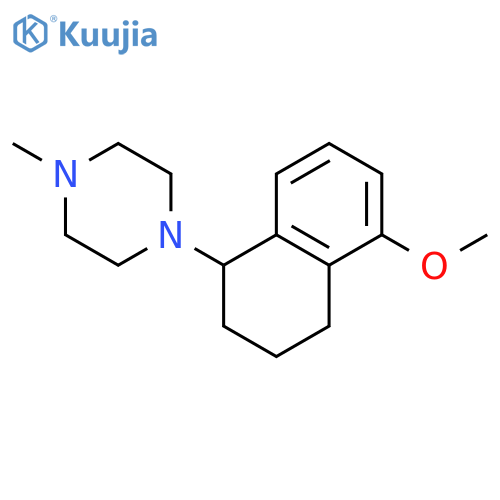 PIPERAZINE, 1-METHYL-4-(1,2,3,4-TETRAHYDRO-5-METHOXY-1-NAPHTHALENYL)- structure