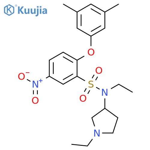 Benzenesulfonamide,2-(3,5-dimethylphenoxy)-N-ethyl-N-(1-ethyl-3-pyrrolidinyl)-5-nitro- structure