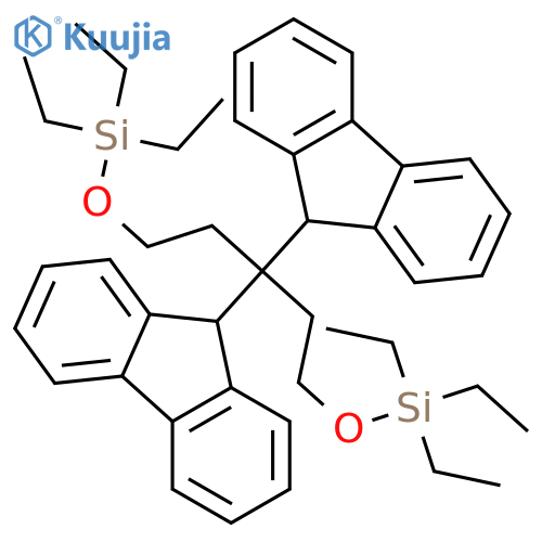 4,10-Dioxa-3,11-disilatridecane,3,3,11,11-tetraethyl-7,7-di-9H-fluoren-9-yl- structure