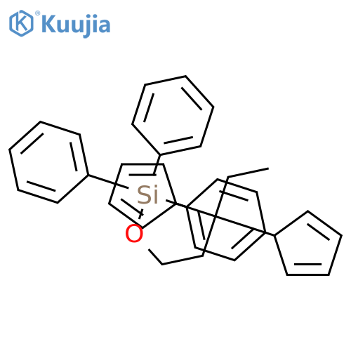Silane, [(3,3-di-2,4-cyclopentadien-1-ylpentyl)oxy]triphenyl- structure