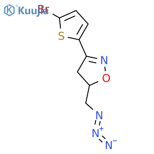 Isoxazole, 5-(azidomethyl)-3-(5-bromo-2-thienyl)-4,5-dihydro- structure