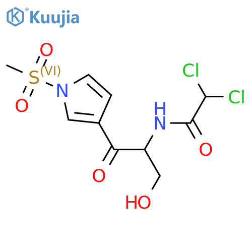 Acetamide,2,2-dichloro-N-[1-(hydroxymethyl)-2-[1-(methylsulfonyl)-1H-pyrrol-3-yl]-2-oxoethyl]- structure