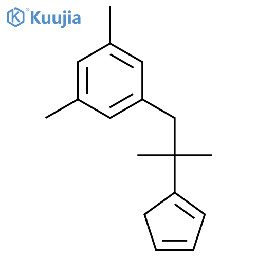 Benzene, 1-[2-(cyclopentadienyl)-2-methylpropyl]-3,5-dimethyl- structure