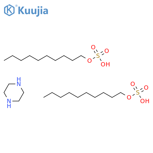 Sulfuric acid, monodecyl ester, compd. with piperazine (2:1) structure