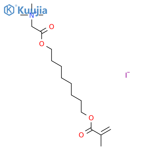Ethanaminium,N,N,N-trimethyl-2-[[8-[(2-methyl-1-oxo-2-propenyl)oxy]octyl]oxy]-2-oxo-,iodide structure