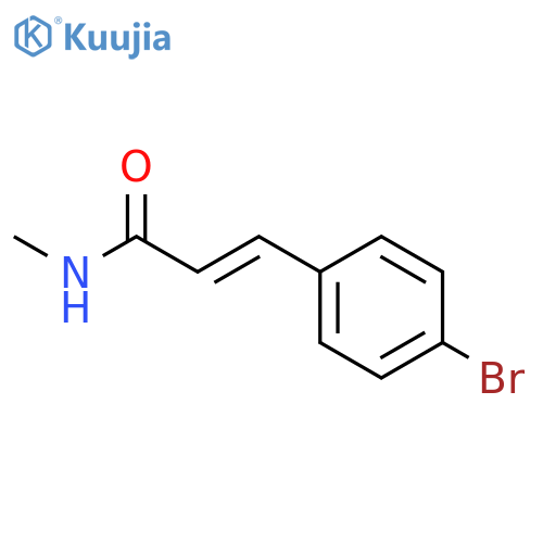 2-Propenamide, 3-(4-bromophenyl)-N-methyl-, (2E)- structure
