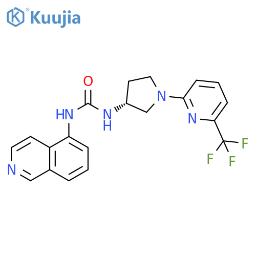 Urea,N-5-isoquinolinyl-N'-[(3R)-1-[6-(trifluoromethyl)-2-pyridinyl]-3-pyrrolidinyl]- structure