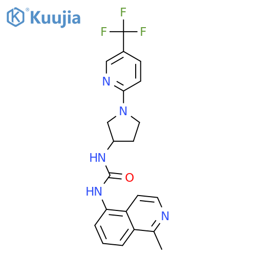 Urea,N-(1-methyl-5-isoquinolinyl)-N'-[(3R)-1-[5-(trifluoromethyl)-2-pyridinyl]-3-pyrrolidinyl]- structure