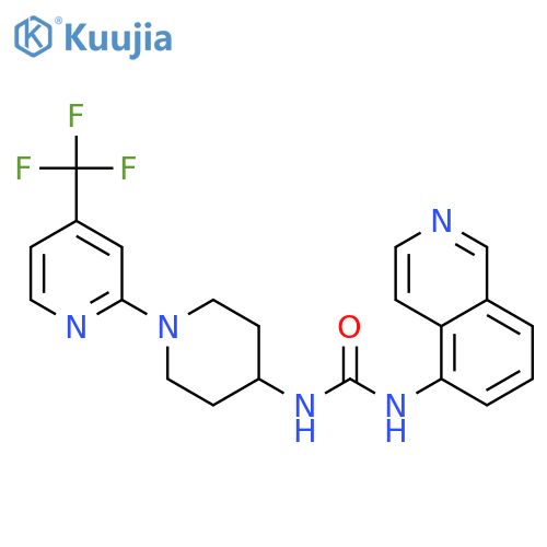 Urea,N-5-isoquinolinyl-N'-[1-[4-(trifluoromethyl)-2-pyridinyl]-4-piperidinyl]- structure
