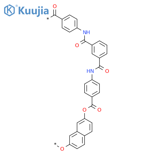 Poly(oxy-2,7-naphthalenediyloxycarbonyl-1,4-phenyleneiminocarbonyl-1,3-phenylenecarbonylimino-1,4-phenylenecarbonyl) structure