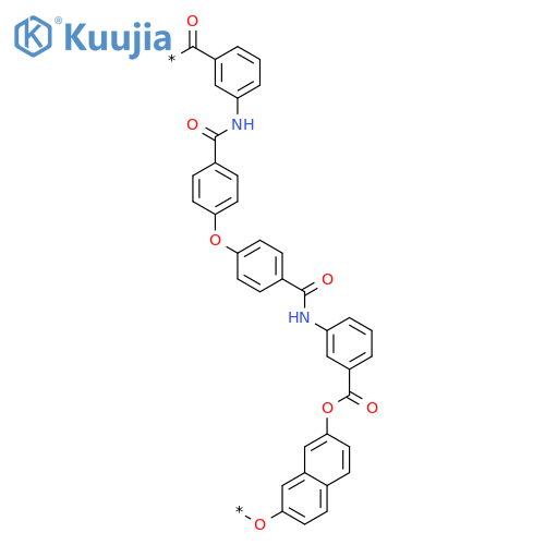 Poly(oxy-2,7-naphthalenediyloxycarbonyl-1,3-phenyleneiminocarbonyl-1,4-phenyleneoxy-1,4-phenylenecarbonylimino-1,3-phenylenecarbonyl) structure