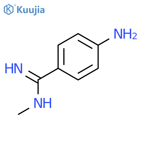 Benzenecarboximidamide, 4-amino-N-methyl- (9CI) structure
