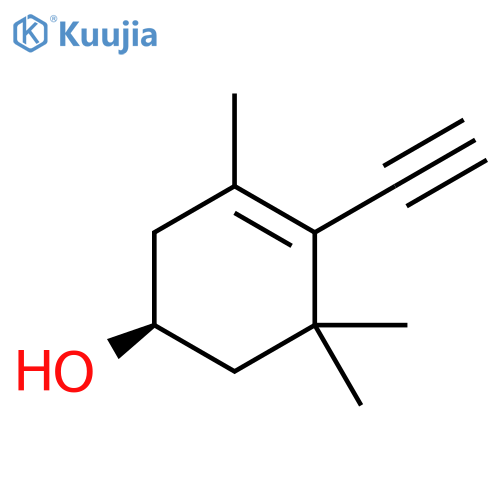 3-Cyclohexen-1-ol, 4-ethynyl-3,5,5-trimethyl-, (1S)- structure