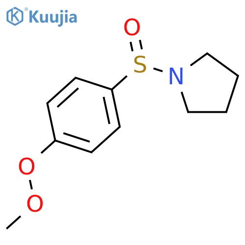 PYRROLIDINE, 1-[[4-(METHYLDIOXY)PHENYL]SULFINYL]- structure