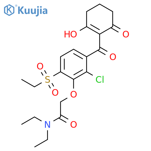 Acetamide,2-[2-chloro-6-(ethylsulfonyl)-3-[(2-hydroxy-6-oxo-1-cyclohexen-1-yl)carbonyl]phenoxy]-N,N-diethyl- structure