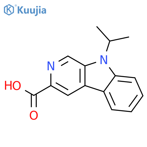 9H-Pyrido[3,4-b]indole-3-carboxylic acid, 9-(1-methylethyl)- structure
