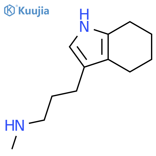 1H-Indole-3-propanamine, 4,5,6,7-tetrahydro-N-methyl- structure