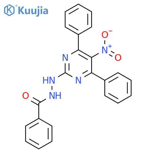 Benzoic acid, 2-(5-nitro-4,6-diphenyl-2-pyrimidinyl)hydrazide structure